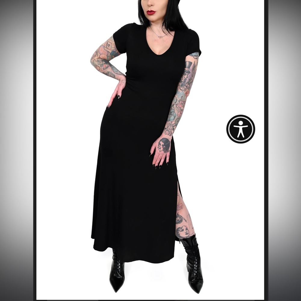Foxblood V-neck Maxi